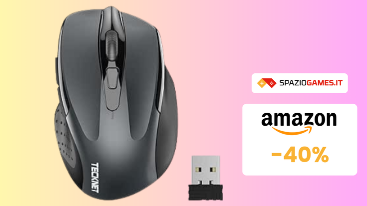 SOLTANTO 12€ per questo mouse wireless ergonomico!