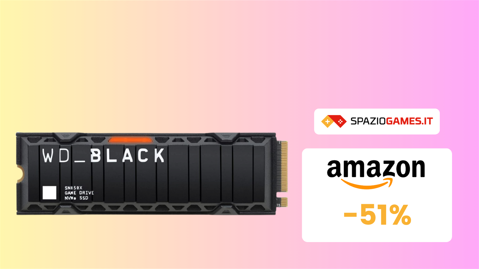 WOW! SSD WD Black SN850X da 1TB oggi a meno della metà! (-51%)
