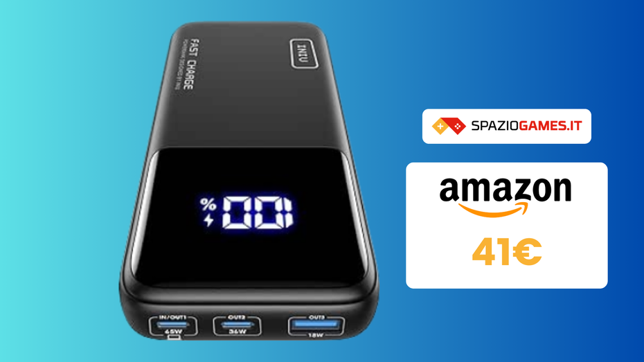 Immagine di MINIMO STORICO: power bank INIU con doppio sconto!