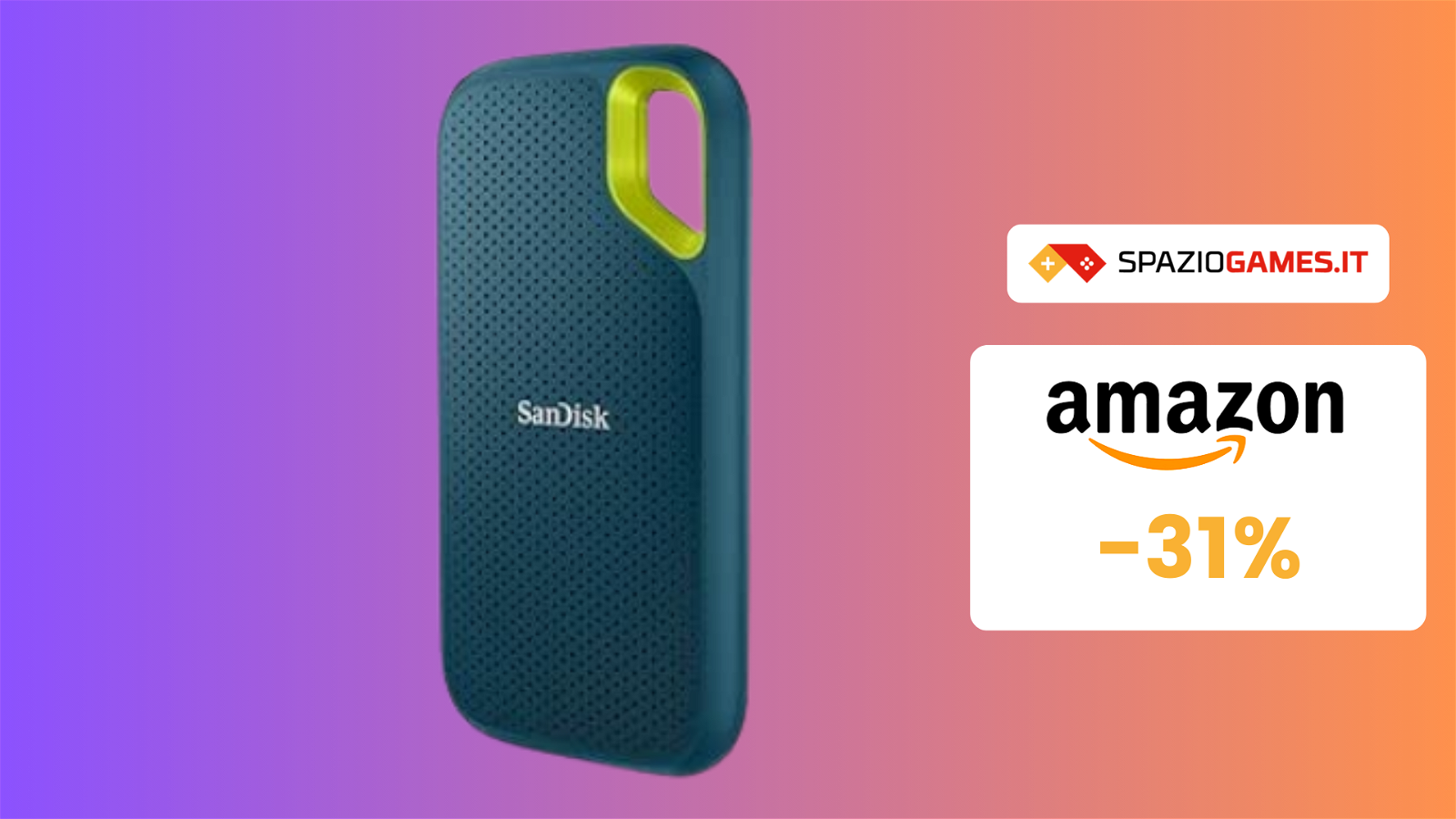 ESCLUSIVA Amazon: SanDisk Extreme in offerta! SSD veloce e resistente!