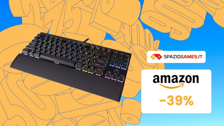 Tastiera gaming Corsair K65 Rapidfire RGB: mai visto uno SCONTO così! (-39%)