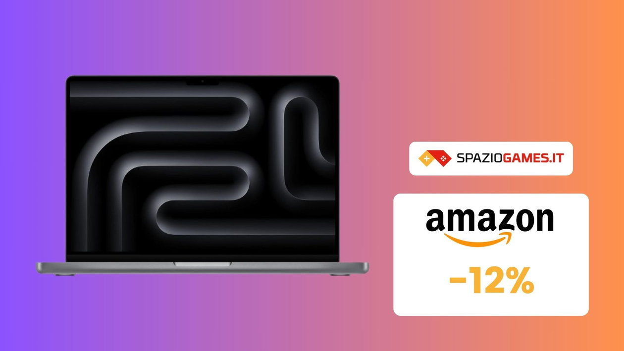 Immagine di Apple MacBook Pro M3, notebook ideale per il lavoro, oggi in SCONTO! -12%
