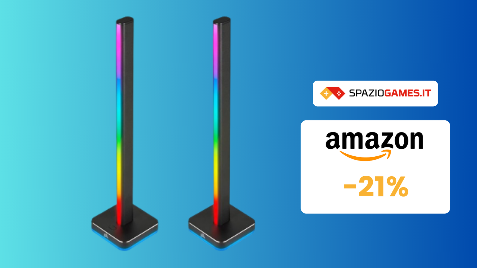 Due torri luminose smart Corsair a 90€! OFFERTA a tempo! -21%!