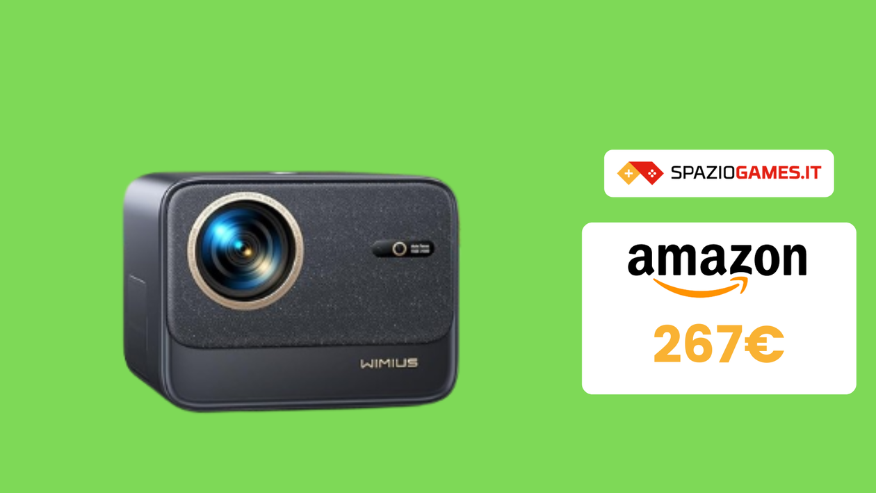 Immagine di OFFERTA Amazon su questo proiettore 4K Wi-Fi6 Bluetooth!