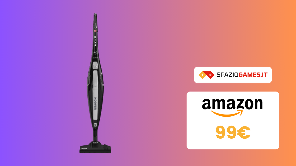 Immagine di WOW! Scopa elettrica Hoover Diva oggi a SOLI 99€ su Amazon!