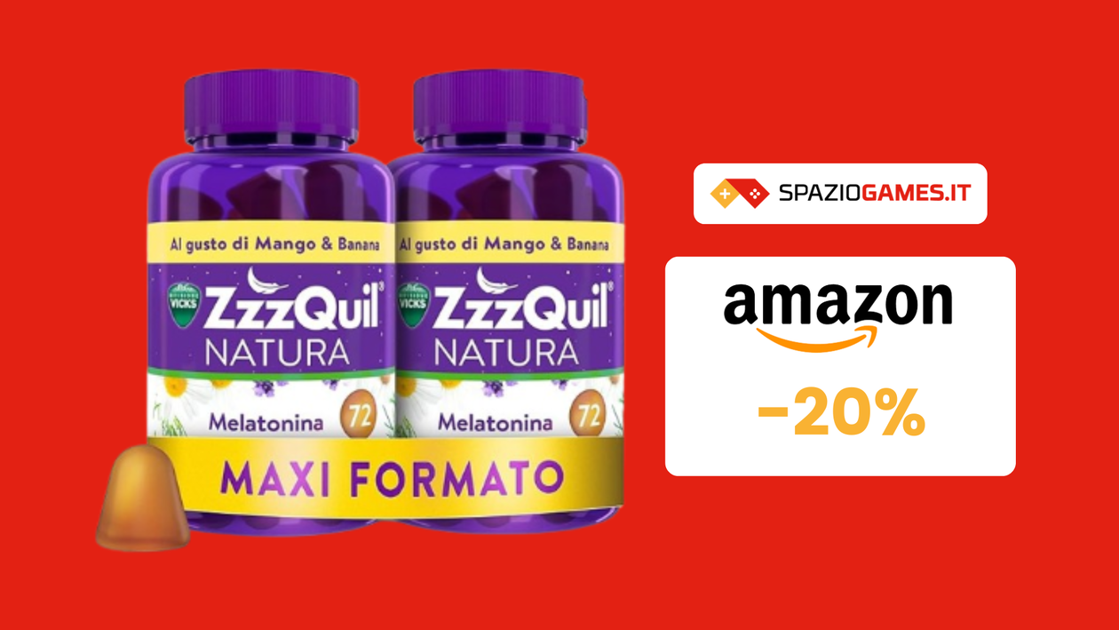 Immagine di Notti tranquille con la melatonina di ZzzQuil Natura a 36€!