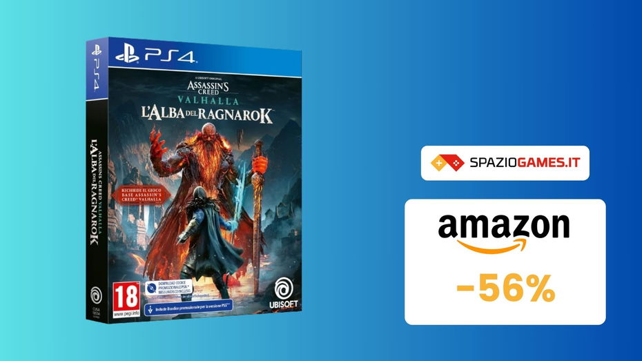 Immagine di Assassin's Creed Valhalla L'Alba del Ragnarok oggi vi costa MENO della metà! (-56%)