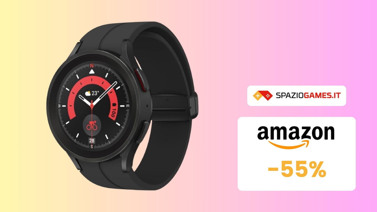 Immagine di Samsung Galaxy Watch5 Pro a META' PREZZO! Risparmi il 55%!