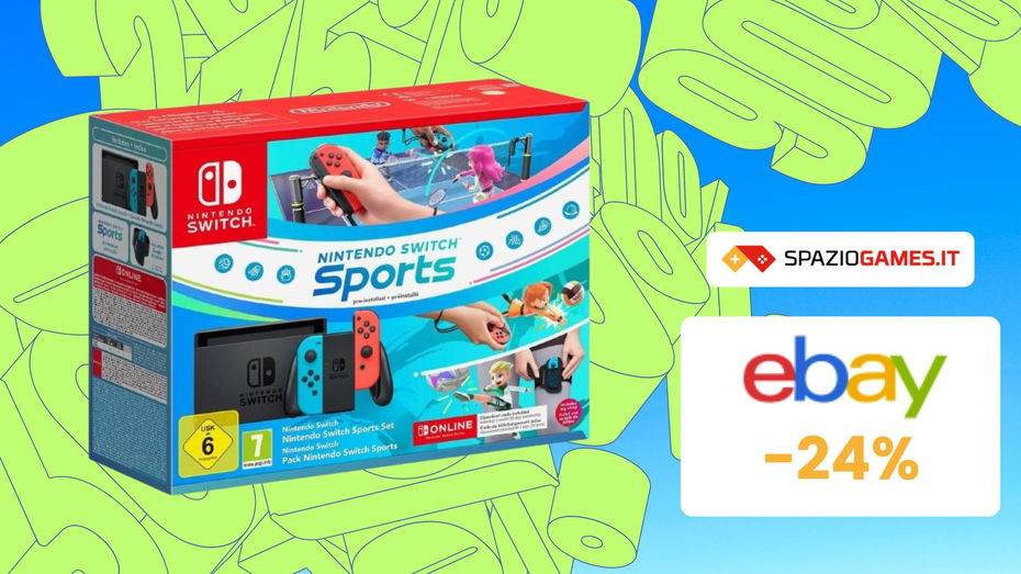 Immagine di Set Nintendo Switch + Switch Sports a un prezzo SHOCK! (-24%)