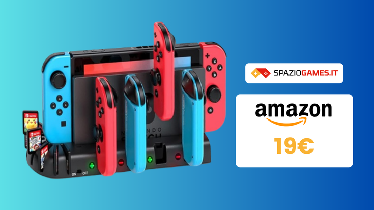 Dock e stazione di ricarica per Nintendo Switch a 19€! OFFERTA a tempo!