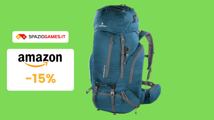 Spazioso zaino da trekking Ferrino a 169€: COME RESISTERE?