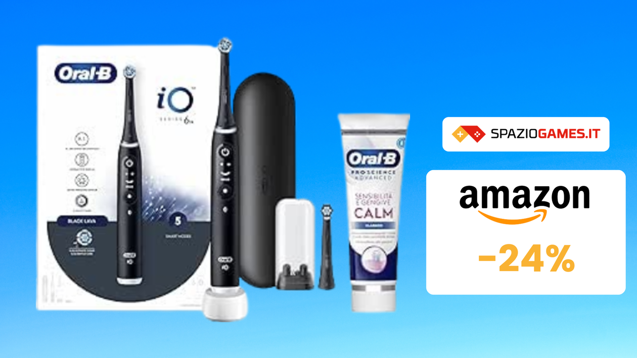 Immagine di -24%! Spazzolino elettrico Oral-B iO 6N in OFFERTA a 120€!