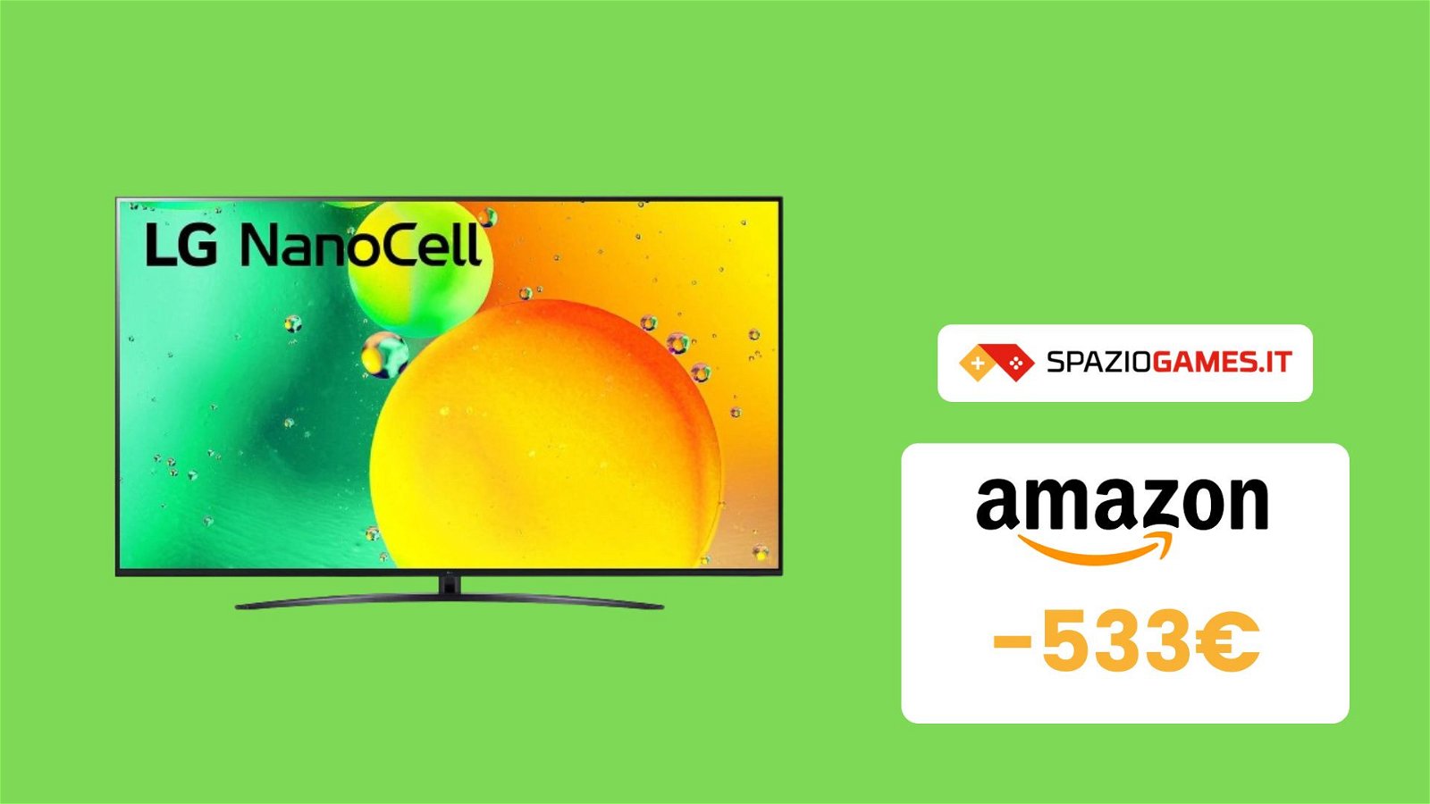 Smart TV LG NanoCell 75" 4K a un SUPER prezzo! Oltre 533€ di SCONTO!