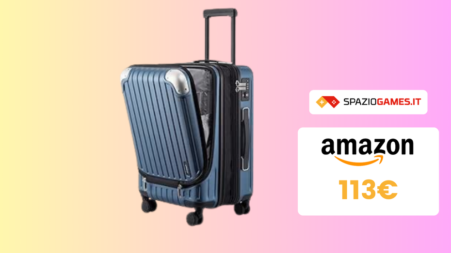 Immagine di Bellissimo bagaglio a mano espandibile a 113€: pronti a partire?