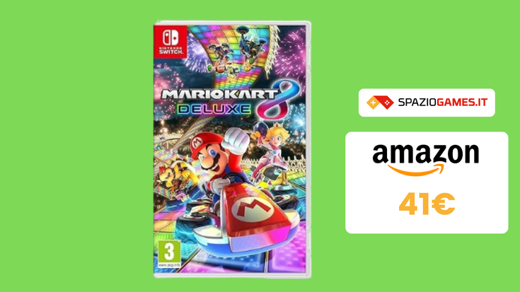 Mario Kart 8 Deluxe per Nintendo Switch a SOLI 41€!