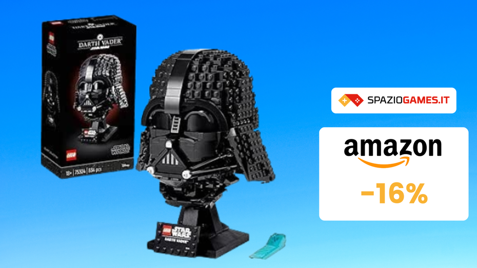 Immagine di Benvenuti nel lato oscuro: casco di Darth Vader LEGO a 67€!