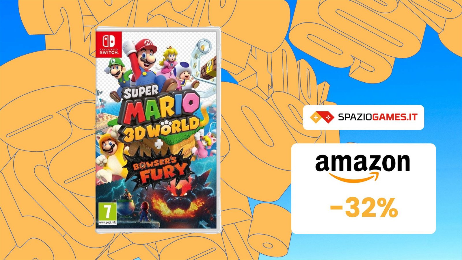 Super Mario 3D World + Bowser’s Fury, divertimento per tutta la famiglia a un SUPER prezzo! -32%