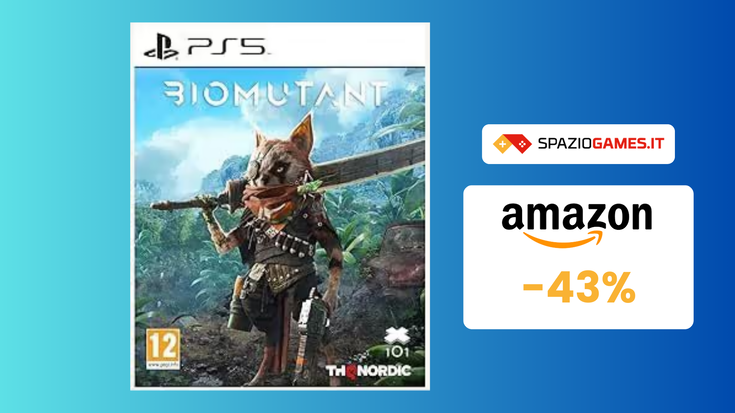 Biomutant per PS5 in OFFERTA a 23€! Risparmio del 43%!