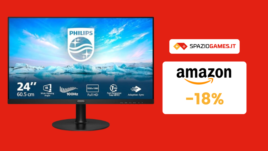 Immagine di Monitor Philips con altoparlanti in OFFERTA a 90€: -18%!