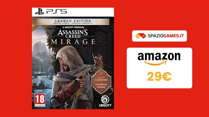 Immagine di Assassin's Creed Mirage per PS5 torna a 29€ per la Gaming Week!