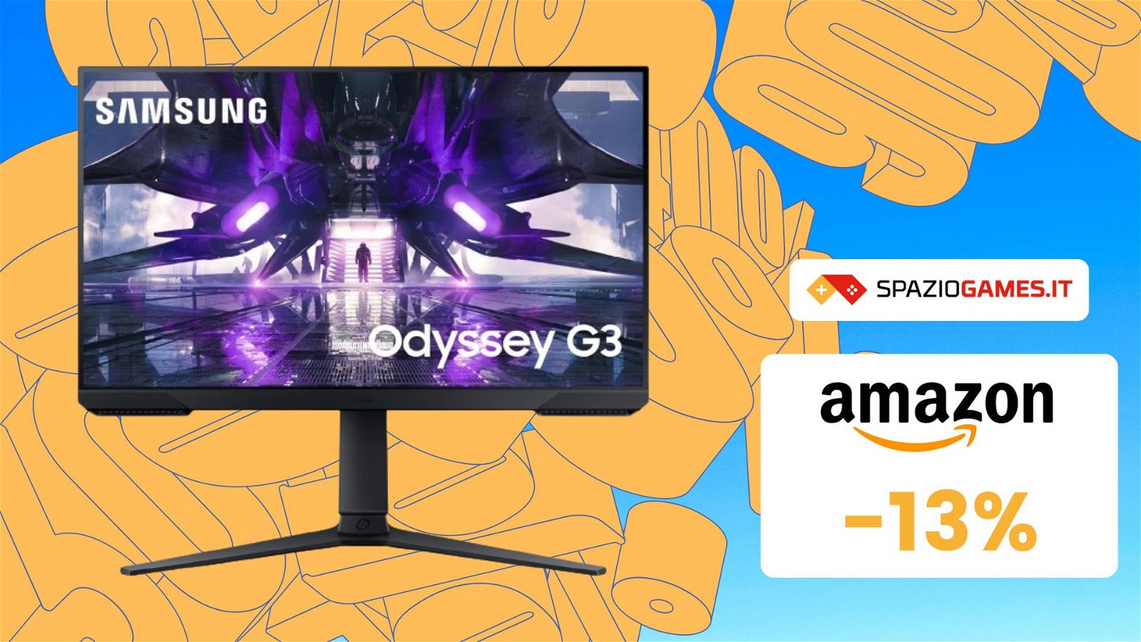 Samsung Odyssey G3, OTTIMO monitor gaming da 24", oggi al MINIMO STORICO! -13%