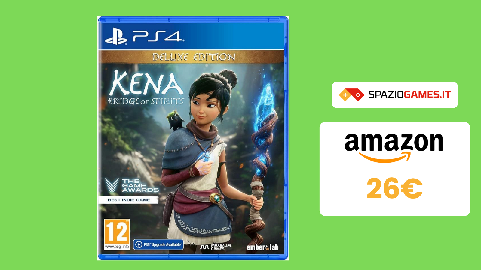 Kena: Bridge of Spirits per PS4 a 26€! OFFERTA a tempo!