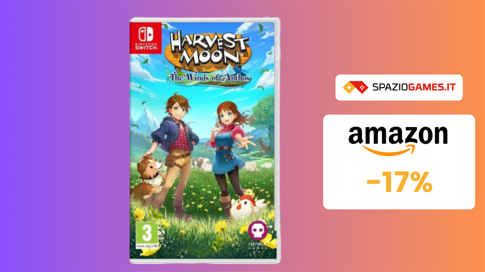Harvest Moon: The Winds of Anthos per Nintendo Switch a 35€!