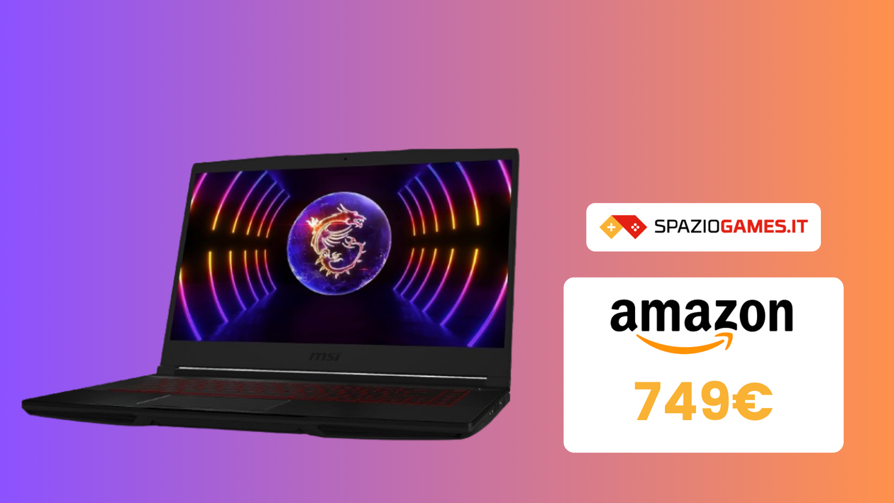 Immagine di Notebook gaming MSI Thin GF63 al MINIMO STORICO grazie alla Amazon Gaming Week!