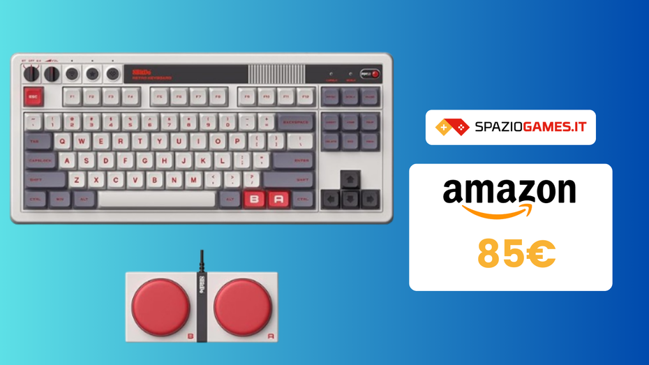 Immagine di MINIMO STORICO su questa tastiera gaming meccanica 8Bitdo!
