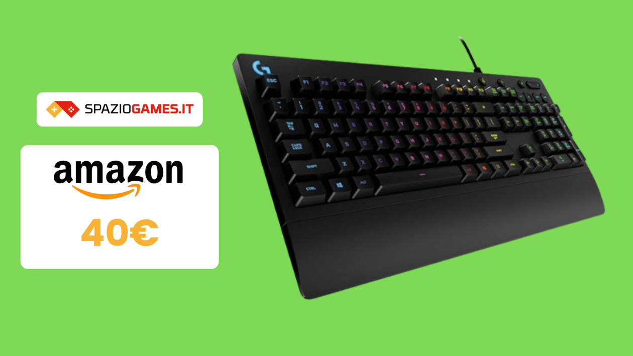 Immagine di Tastiera gaming Logitech G G213 Prodigy a 40€: vendutissima!
