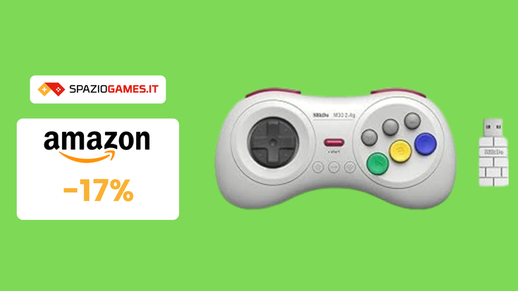 BELLISSIMO pad wireless 8Bitdo M30 a 25€: un look dal passato!