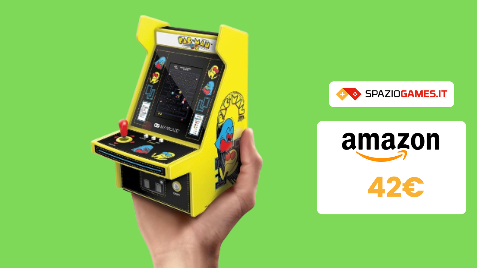 BELLISSIMO micro cabinato arcade di Pac-Man a 42€!