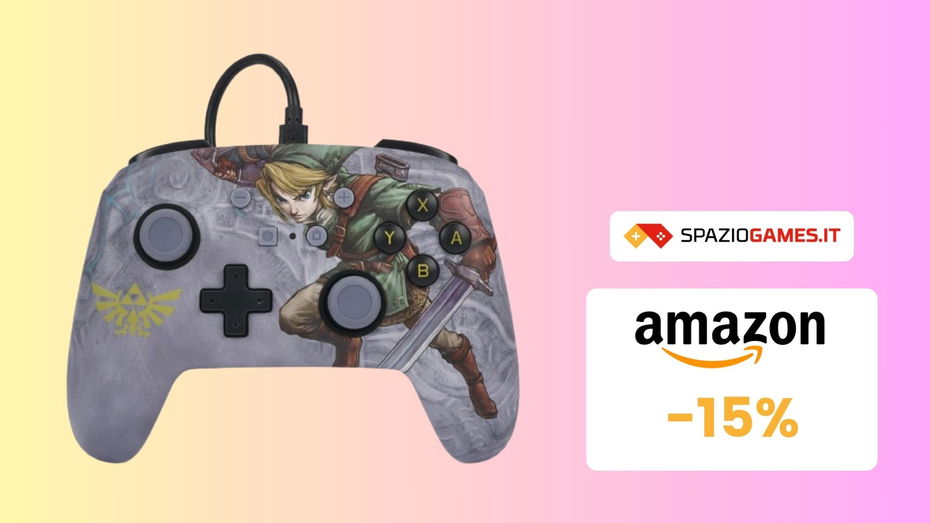 Immagine di Controller PowerA per Nintendo Switch di Zelda: BELLISSIMO e al MINIMO STORICO! -15%