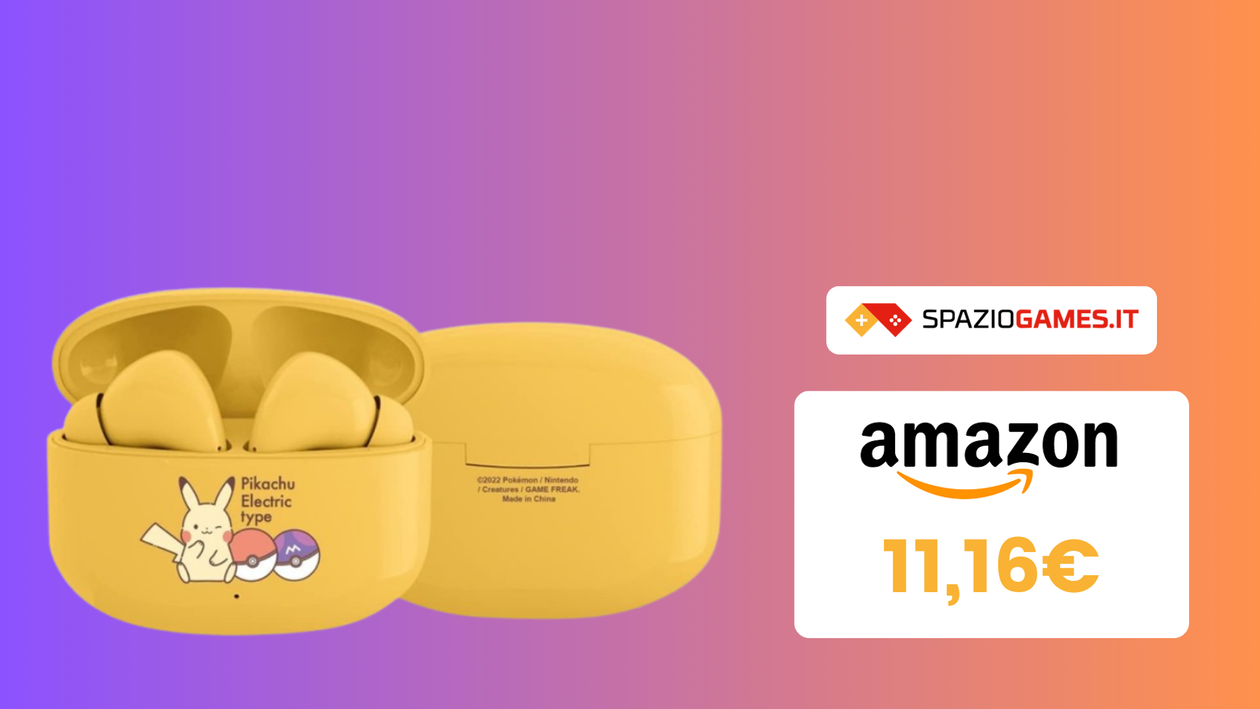 Immagine di Auricolari true wireless di Pikachu BELLISSIMI e SCONTATISSIMI! (11€)