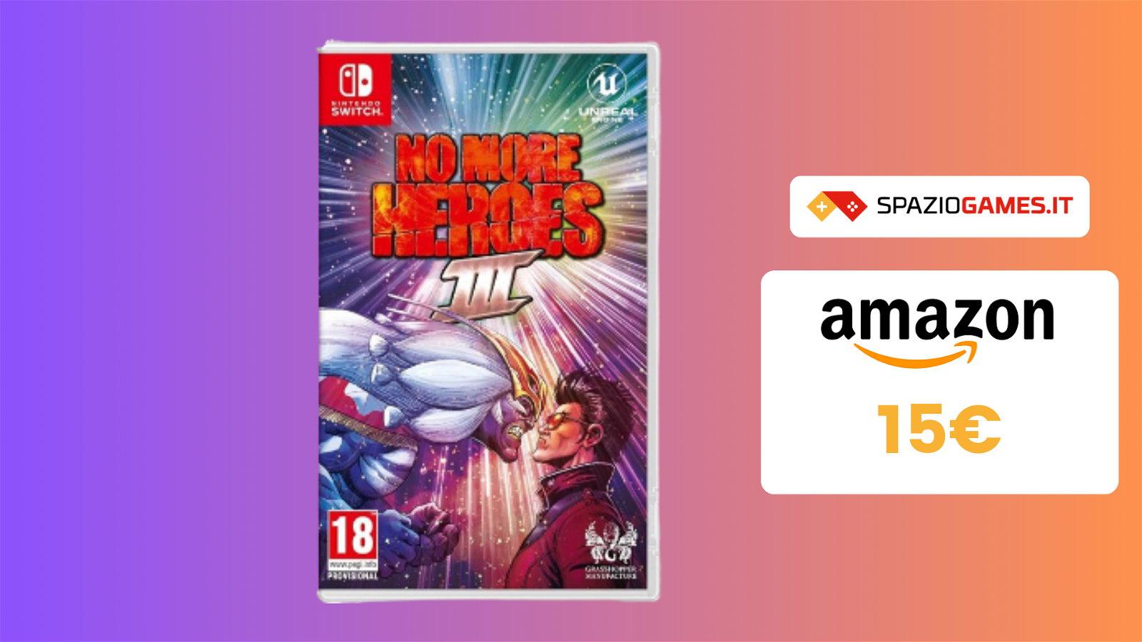SOLTANTO 15€ per No More Heroes III per Nintendo Switch!