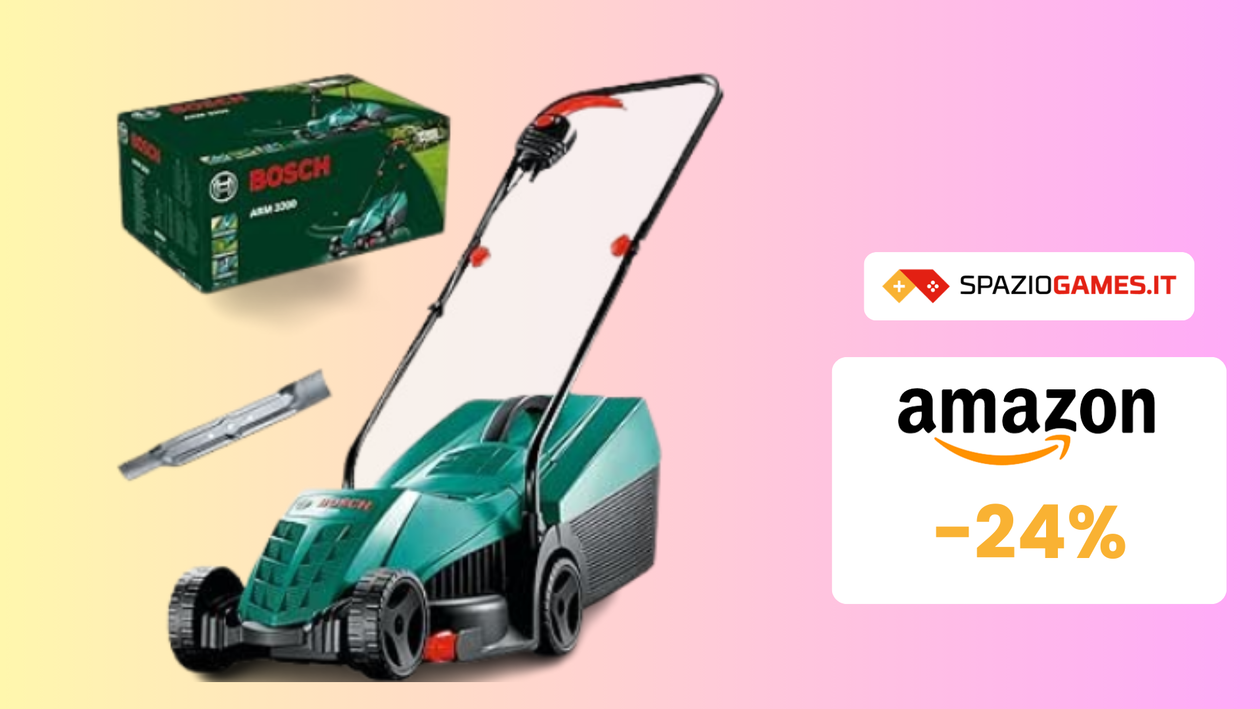 Immagine di Giardino perfetto con questo tagliaerba Bosch a 80€!