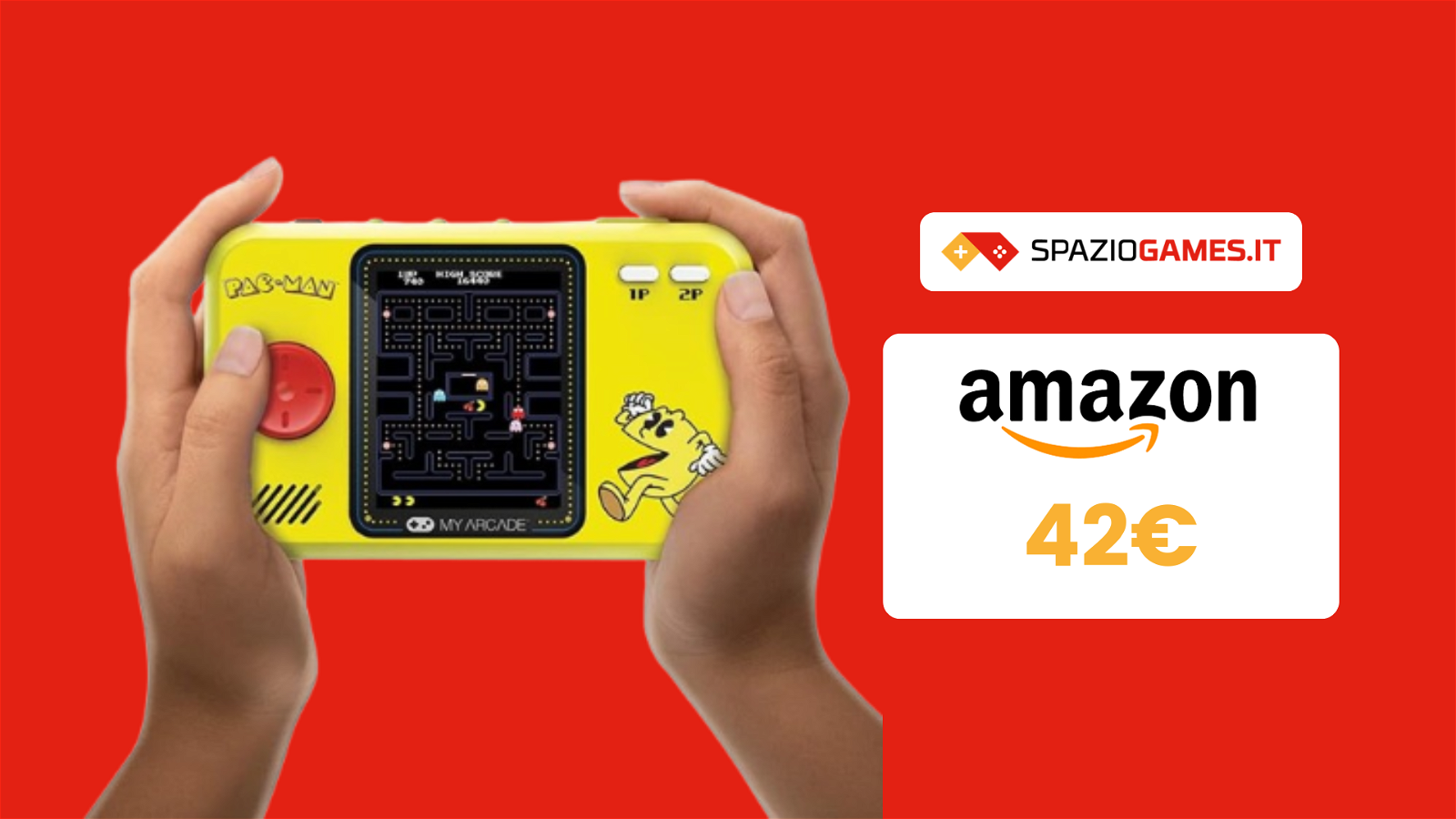 Giocate OVUNQUE a Pac-Man con questa mini console!