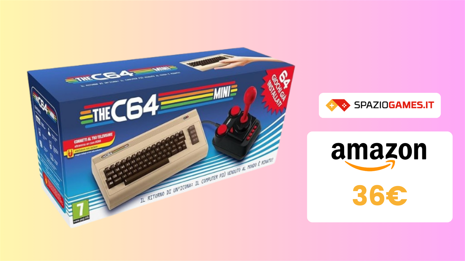 La Gaming Week di Amazon presenta: Commodore C64 Mini a 36€!