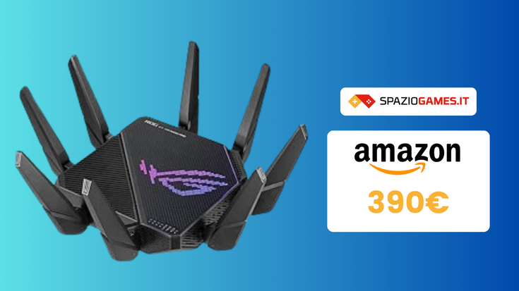 Il router tri-band ASUS IDEALE per i gamer a 390€!