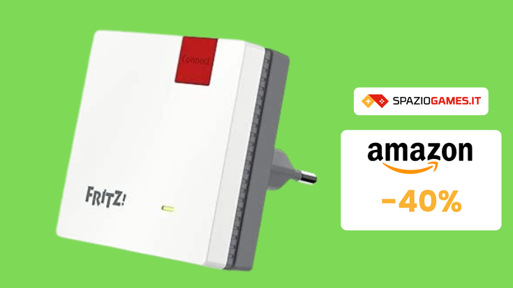 Ripetitore Wi-Fi AVM FRITZ! in OFFERTA a 30€! -40%!