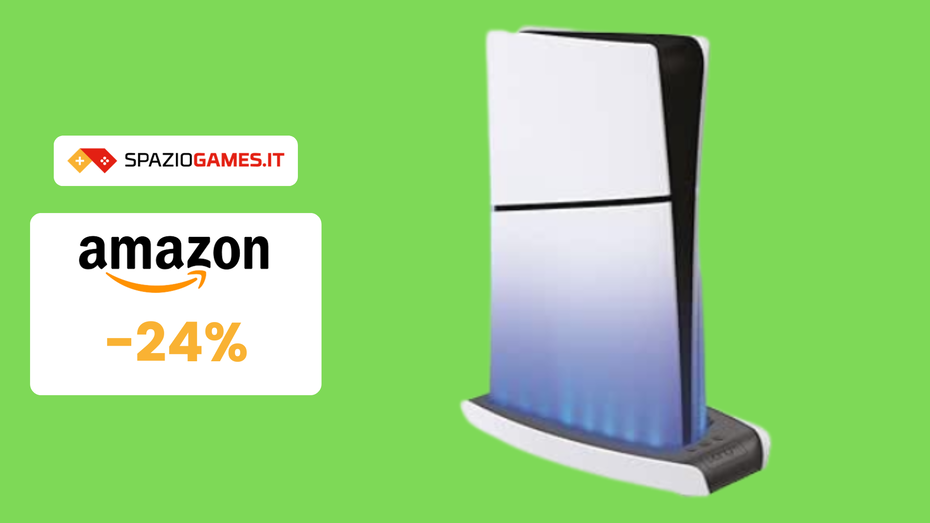 Immagine di Supporto LED per PS5 Slim a SOLI 23€: bello ed elegante!