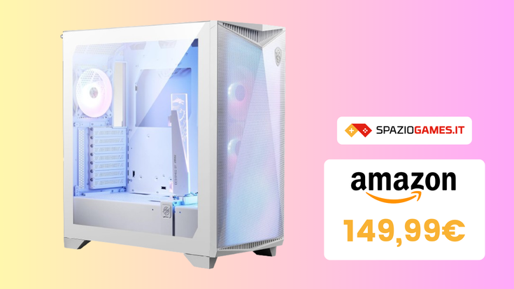 Sognate un PC bianco? Questo case di MSI oggi ha un prezzo top!