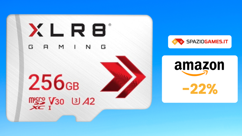 Immagine di Micro SDXC XLR8 Gaming da 256GB a 29€: ideale per i gamer!