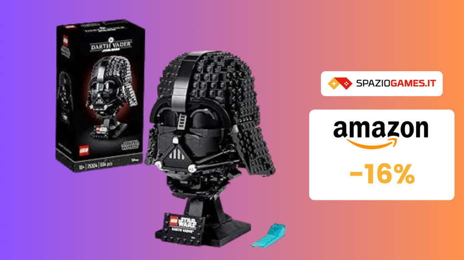 Immagine di Il casco da collezione Darth Vader LEGO in OFFERTA a 67€!