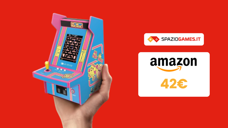 Il mini cabinato dedicato a Ms. Pac-Man è in OFFERTA a 42€!