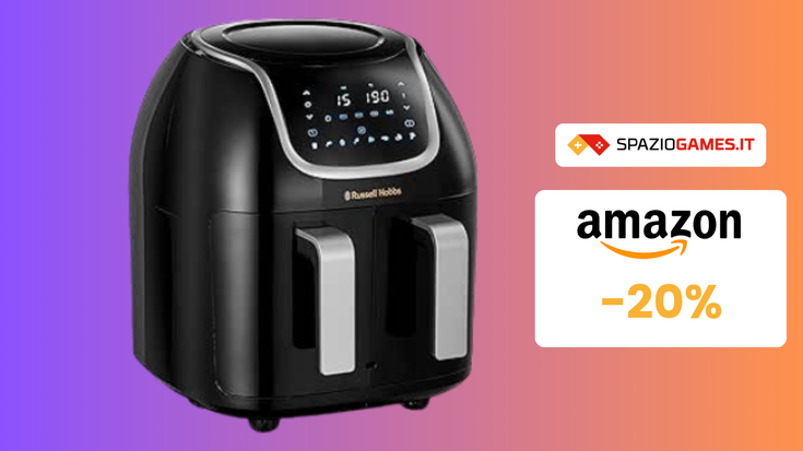 Friggitrice ad aria Russell Hobbs con otto programmi a 80€!