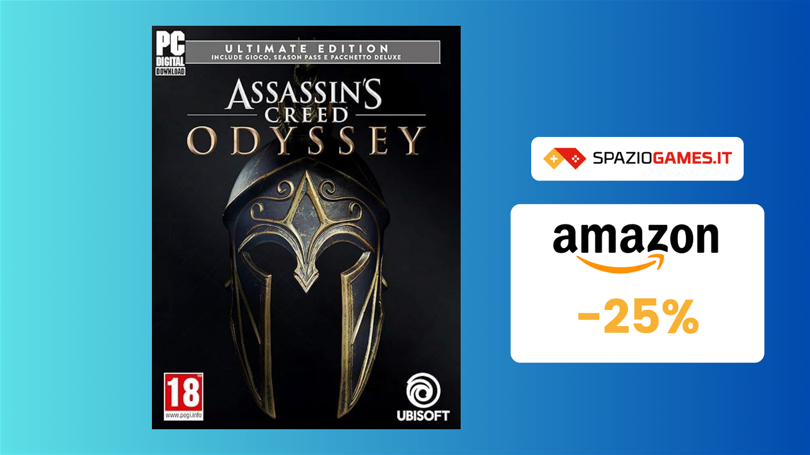 Assassin's Creed Odyssey - Ultimate Edition per PC a 17€!