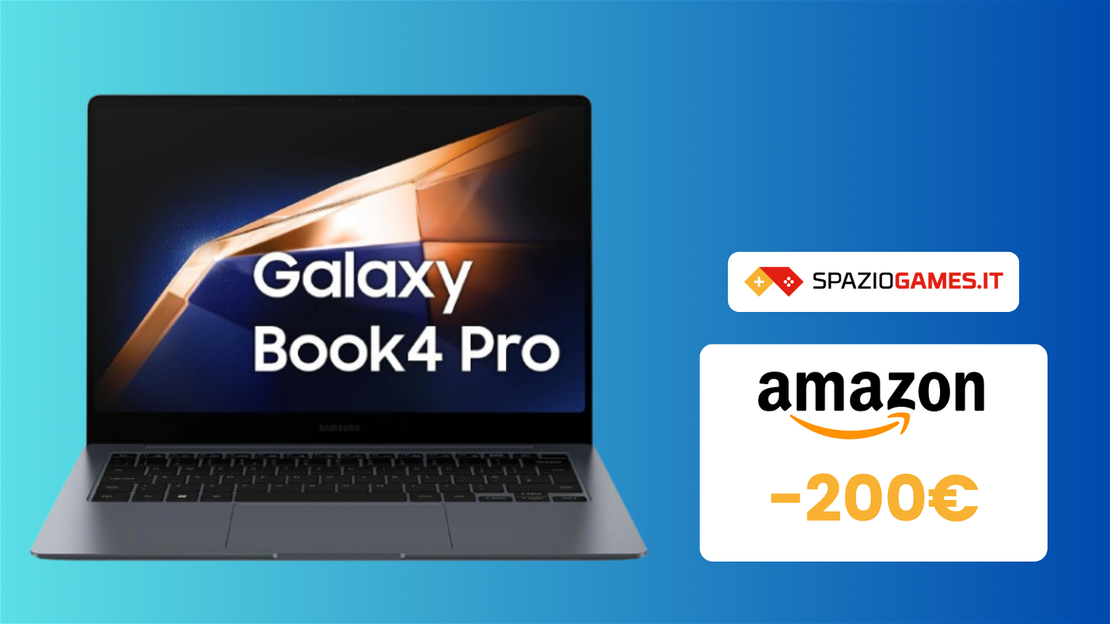 MINIMO STORICO! Galaxy Book4 Pro con IA e OLED a -200€!