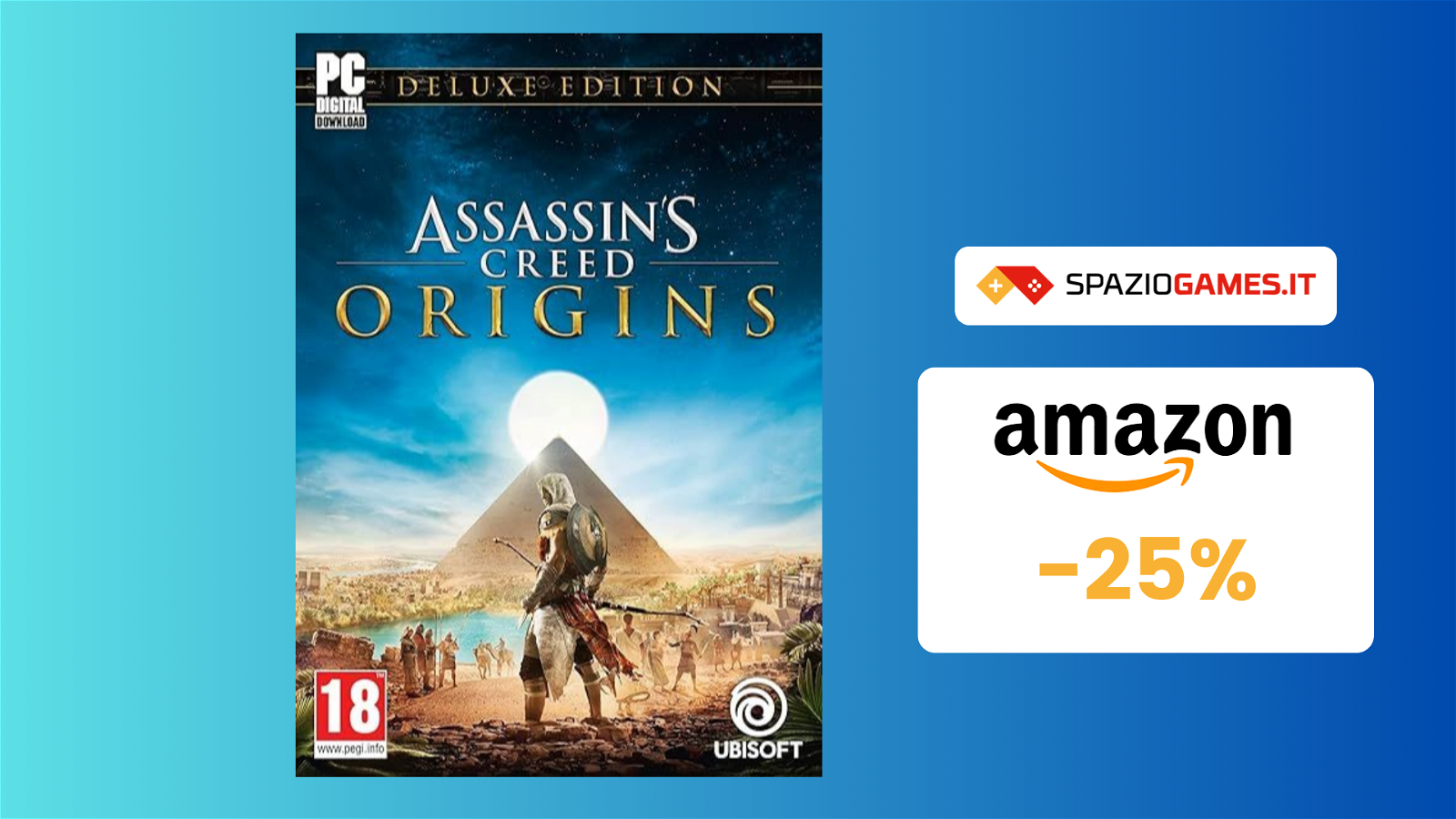 Assassin's Creed Origins - Deluxe Edition per PC a SOLO 11€!