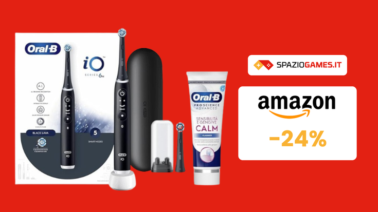 Super SCONTO sullo spazzolino elettrico Oral-B iO6! (-24%)